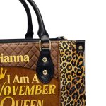 I Am A Queen - Personalized Leather Handbag