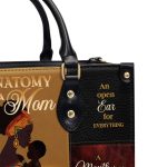 Anatomy Of A Mom - Personalized Leather Handbag Mb63A