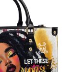 Let These Locs Do The Talking - Personalized Leather Handbag Sblhbll2404T