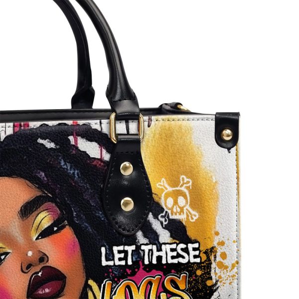 Let These Locs Do The Talking - Personalized Leather Handbag Sblhbll2404T