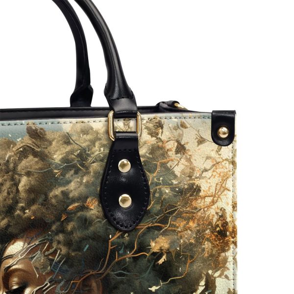 Rooted Radiance - Personalized Leather Handbag Sb127