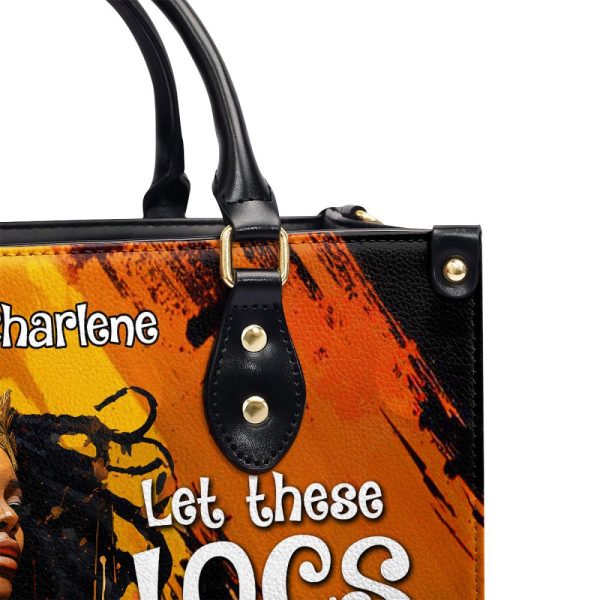 Let These Locs Do The Talking - Personalized Leather Handbag