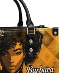 She Who Kneels Before God Can Stand Before Anyone - Personalized Leather Handbag