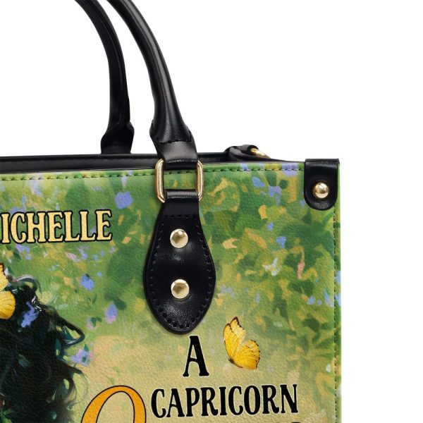 A Black Queen Was Born In - Personalized Leather Handbag