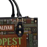 Dopest Black Queen - Personalized Leather Handbag