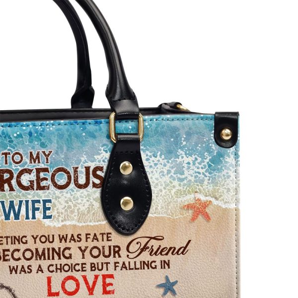 Meeting You Was Fate - Personalized Leather Handbag