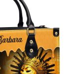 Melanin And Honey - Personalized Leather Hand Bag Stb104