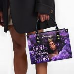 God Is Rewriting My Story - Personalized Leather Handbag
