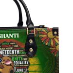 Juneteenth Queen - Personalized Leather Handbag Sblhbha18