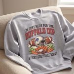 Buffalo Dip & Fourth Quarter Meltdowns Sweatshirt - Funny Game Day Crewneck - Casual Football Fan Graphic Pullover