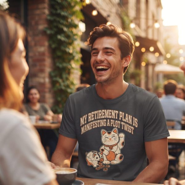 My Retirement Plan Plot Twist T-Shirt - Sarcastic Financial Humor Graphic Tee for Millennials & Gen Z