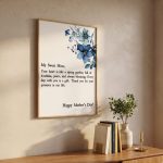 Set of 5, Mothers Day Print, Emotional Poster for Mom, Mother’s Day Gift, Flower Bouquet, Floral Mothers Day, Gift Printable,Meaningful Gift