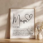 Mum definition, printable wall art,, mum gift, mum birthday gift, gift from daughters, gift for her, mum print