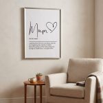 Mum definition, printable wall art,, mum gift, mum birthday gift, gift from daughters, gift for her, mum print