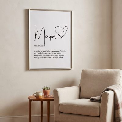 Mum definition, printable wall art,, mum gift, mum birthday gift, gift from daug — lifestyle scene