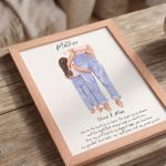 Mom and Daughter Print, Mothers Day gift, Personalized Gift for Mom, Best gift for Mother from Daughter, Mothers day clipart, Framed Poster