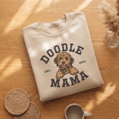 Custom Doodle Mama Crewneck Sweatshirt, Trendy Doodle Mama Sweatshirt, Labradoodle Mom Gift, Custom Labradoodle Sweatshirt, Doodle Mom Gift