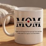 Personalized Mom Mug, Gift for Mom, Mothers Day Mug, I love you Mom, Family Personalized Custom Coffee Mug, Gift for Mom, Mothers Day Gift