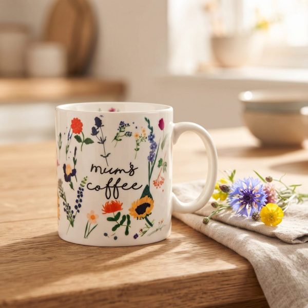 Personalised Botanical Floral Mug For Mum - Personalized Mug - Gift For Mum - Mug For Mum - Floral Mug - Mug With Name - Mothers Day Gift
