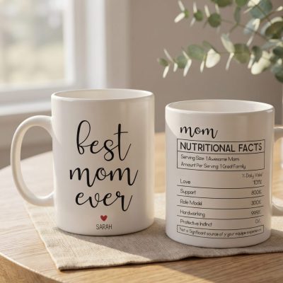 Best Mom Ever, Personalized Mug, Mom Nutritional Facts Mug, Mom Mug, Mom Gift, Gift for Mom, Mom Birthday Gift, Best Mom Mug