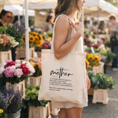 Mother Definition Tote Bag,Tote Bag for Mothers Day,Mother Meaning Tote,Mothers — lifestyle scene