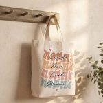 Mommy Tote Bag, Mom Custom Shopping Bag, Personalized Mothers Day Gift for Mom, Mom Birthday Gift from Daughter, Mum Christmas Gift