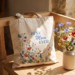 Mothers Day Gift 2024 "Best Mom Ever" Canvas Tote Bag - Perfect Eco-Friendly Shopping & Errands Bag for Mom, gift ideas, shopping bag