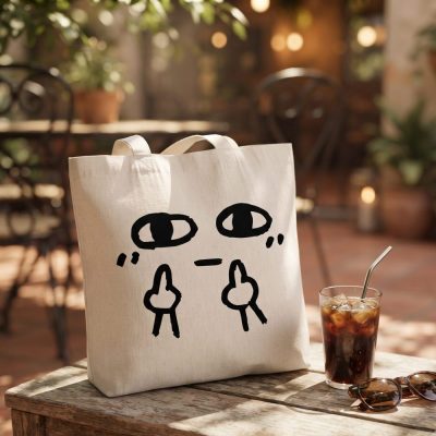 Funny Middle Finger Tote Bag, Funny Tote Bag, Tote Bag Gift, Cute Tote Bag, Shopping Bag, Gift For Her, Mom Tote Bag, Personalized Tote