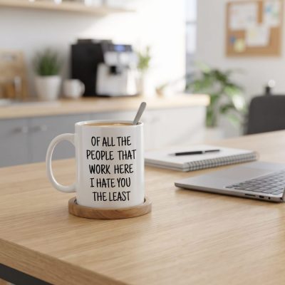 Work Mug, Coworker Gift Funny, Snarky Office Mug, Funny Mugs For Work — lifestyle scene