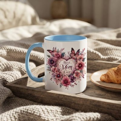 Best Mom Ever Ceramic Mug - Lifestyle