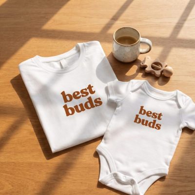 Best Buds Matching Tshirts First Father'S Day Shirt New Dad Gift Fathers Day Matching Shirts Father'S Day Onesie® Retro Father'S Day Gift