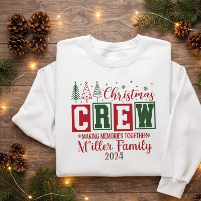 Family Christmas Name Shirt, Monogrammed Family Christmas Shirt, Personalized Christmas Family T-Shirt, Custom Christmas Shirt With Name
