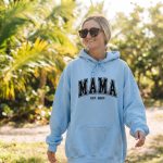 Personalized Mama Est. 2024, Customized Hoodie For Expecting Mothers, Cute New Mother Gift Idea, Pregnancy Announcement Sweatshirt