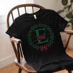 Monogrammed Family Christmas Shirt, Family Christmas Name Shirt, Personalized Christmas Family T-Shirt, Custom Christmas Shirt With Name,