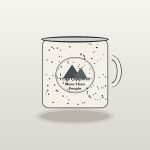 I Like Campfires More Than People Speckled Enamel Mug - Introvert Outdoor Camper Ceramic Cup