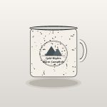 Cold Nights Warm Campfires Speckled Pottery Mug - Cozy Winter Cabin Hot Cocoa Cup