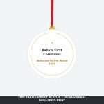 Baby's First Christmas 2026 Acrylic Keepsake Ornament - Cute Newborn Holiday Tree Decor