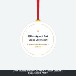 Miles Apart But Close At Heart 2026 Acrylic Ornament - Long Distance Friendship Keepsake