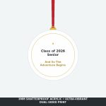 Class of 2026 Senior Graduation Acrylic Ornament - Commemorative Graduate Tree Keepsake