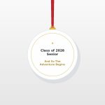 Class of 2026 Senior Graduation Acrylic Ornament - Commemorative Graduate Tree Keepsake