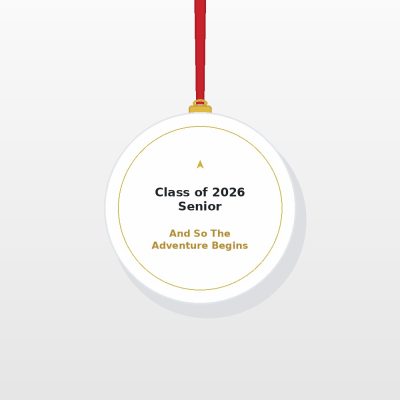 Class of 2026 Senior Graduation Acrylic Ornament - Commemorative Graduate Tree Keepsake