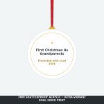 First Christmas as Grandparents 2026 Acrylic Ornament - New Grandma Grandpa Keepsake