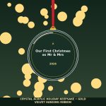 First Christmas as Mr & Mrs 2026 Acrylic Ornament - Personalized Newlywed Holiday Keepsake