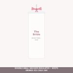 Future Mrs Bride Ribbon Tumbler with Straw & Bow - Elegant Wedding Morning Insulated Cup