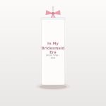 In My Bridesmaid Era Ribbon Tumbler with Straw - Trendy Retro Bridal Party Drinkware
