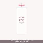 Mother of the Bride Ribbon Tumbler with Straw & Bow - Sentimental Wedding Day Cup