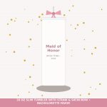 Maid of Honor Ribbon Tumbler with Straw & Bow - Chic Bridal Shower Keepsake Cup