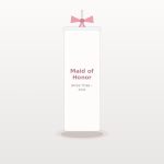 Maid of Honor Ribbon Tumbler with Straw & Bow - Chic Bridal Shower Keepsake Cup