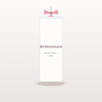 Bridesmaid Custom Ribbon Tumbler with Straw & Bow - Personalized Bachelorette Party Keepsake