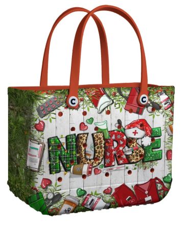 Festive Nurse Tote Bag - Holiday-Themed, Durable & Stylish Gift For Healthcare Heroes